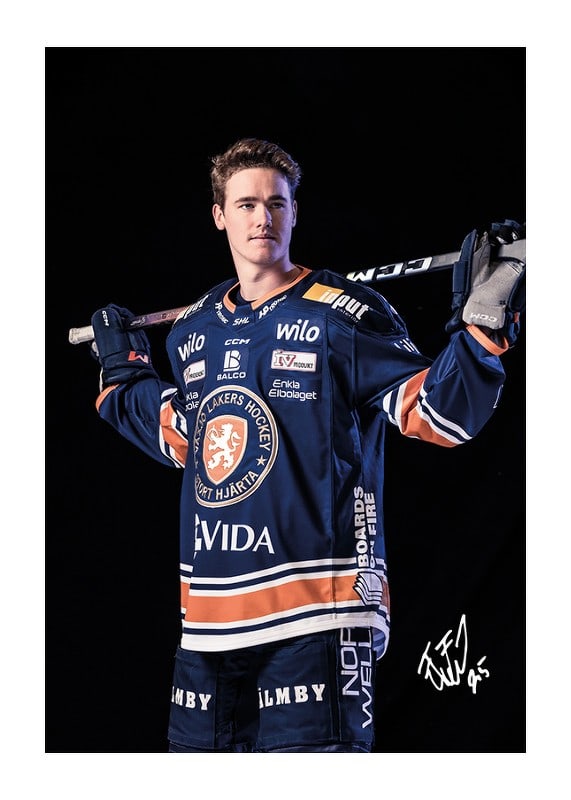 Poster Filip Eriksson #25 Växjö Lakers 2024/2025