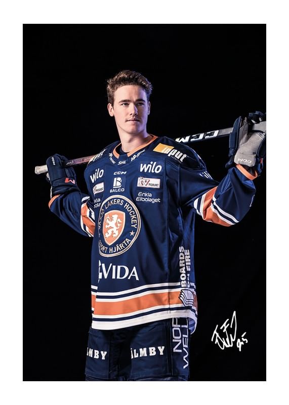 Poster Filip Eriksson #25 Växjö Lakers 2024/2025