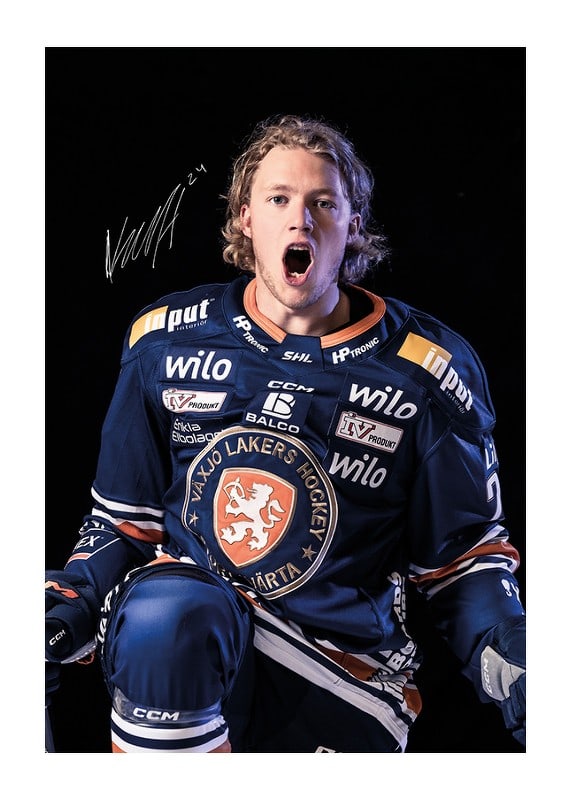 Poster Karl Henriksson  #24 Växjö Lakers 2024/2025