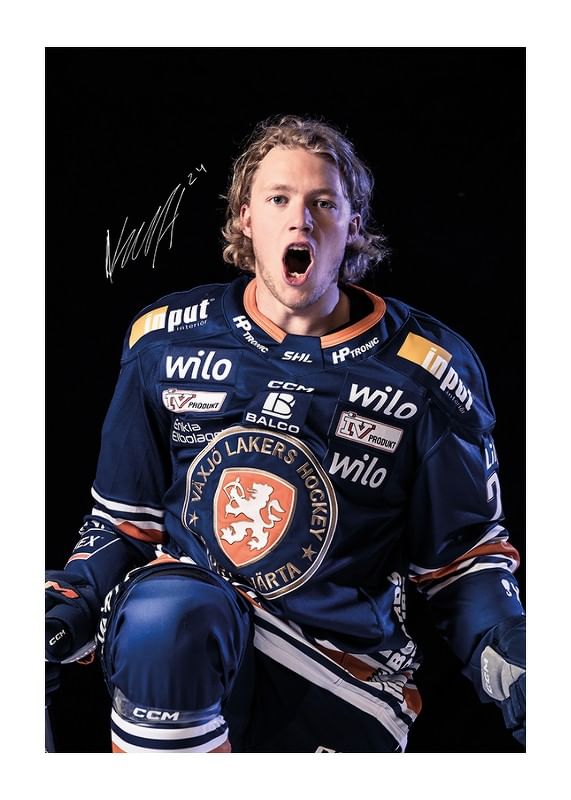 Poster Karl Henriksson  #24 Växjö Lakers 2024/2025