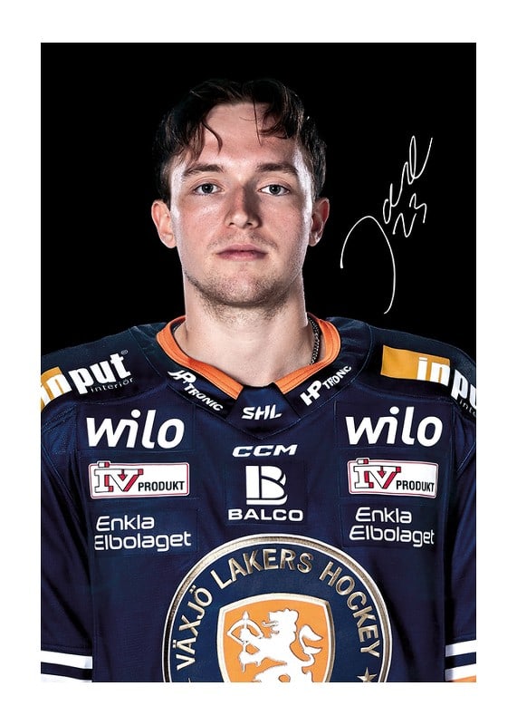 Poster Joel Svensson #23 Växjö Lakers 2024/2025