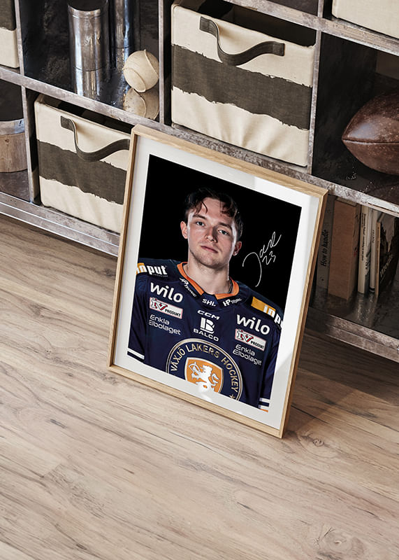 Poster Joel Svensson #23 Växjö Lakers 2024/2025 crossfade
