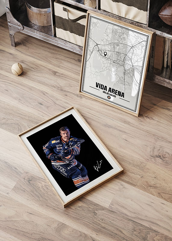 Poster Brian Cooper #21 Växjö Lakers 2024/2025 crossfade