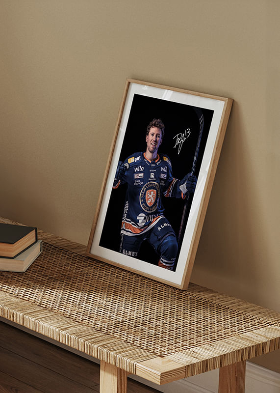 Poster Dylan McLaughlin #13 Växjö Lakers 2024/2025 crossfade