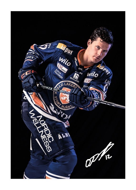 Poster Otto Koivula #12 Växjö Lakers 2024/2025
