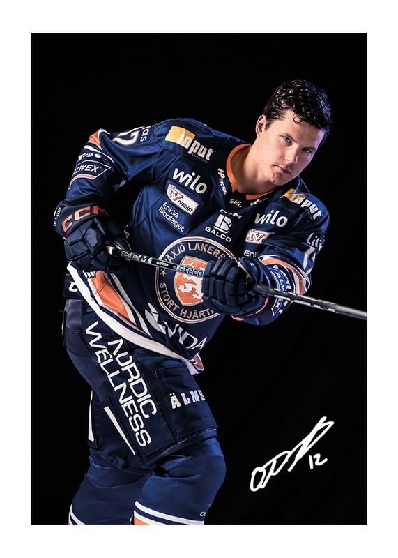 Poster Otto Koivula #12 Växjö Lakers 2024/2025