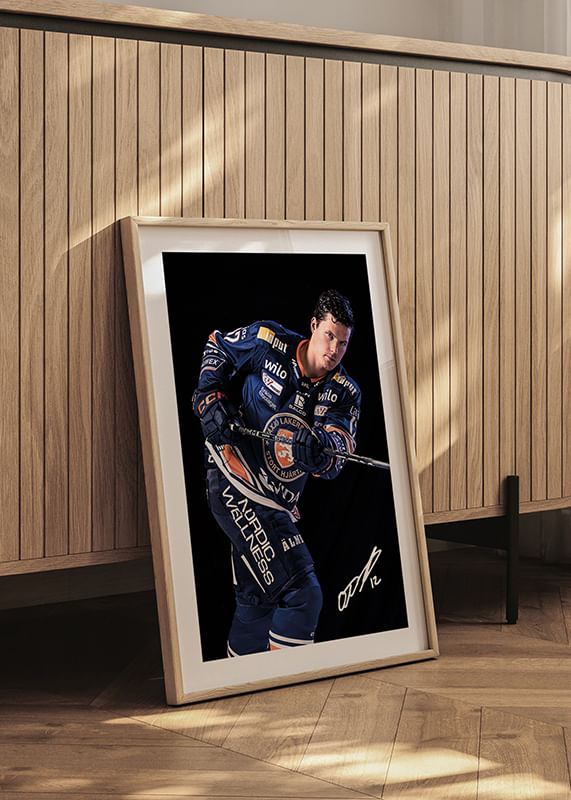 Poster Otto Koivula #12 Växjö Lakers 2024/2025 crossfade