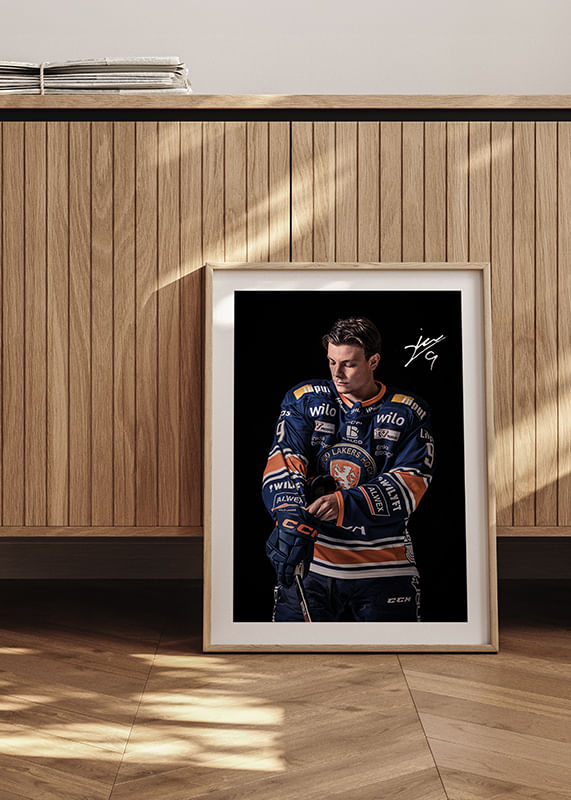 Poster Victor Stjernborg #9 Växjö Lakers 2024/2025 crossfade