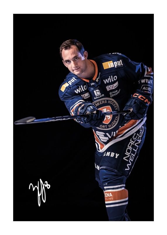 Poster Zach Giuttari #8 Växjö Lakers 2024/2025