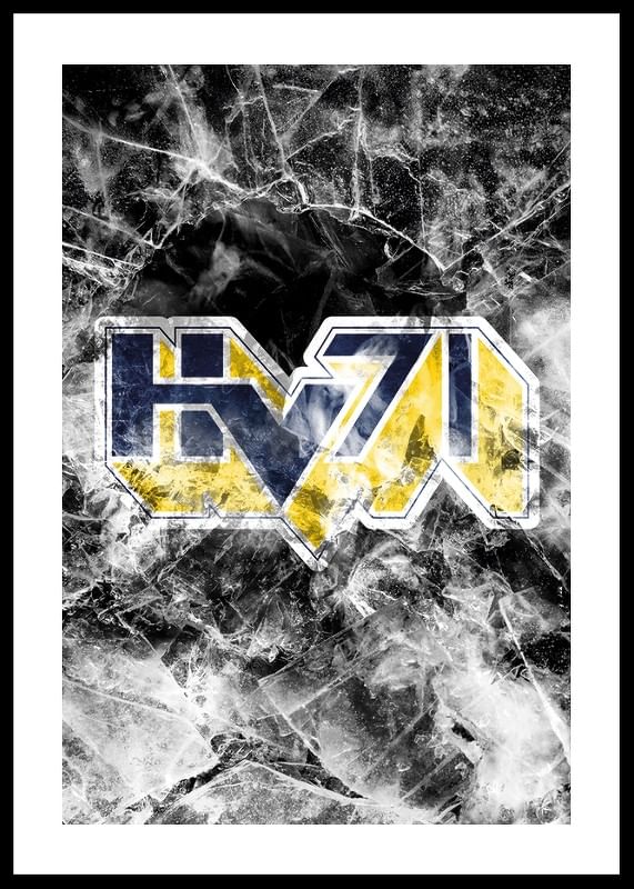 Poster Frozen In Ice Logo HV71