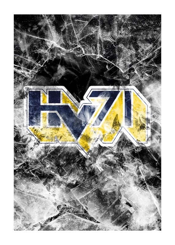 Poster Frozen In Ice Logo HV71