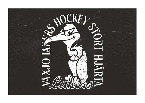 Poster Gamen B&W Växjö Lakers