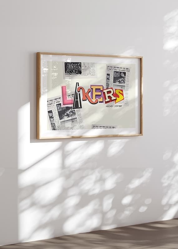 Poster Old Paper Växjö Lakers crossfade