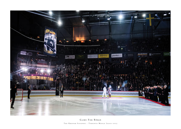 Poster Börje Salming Hyllning Brynäs
