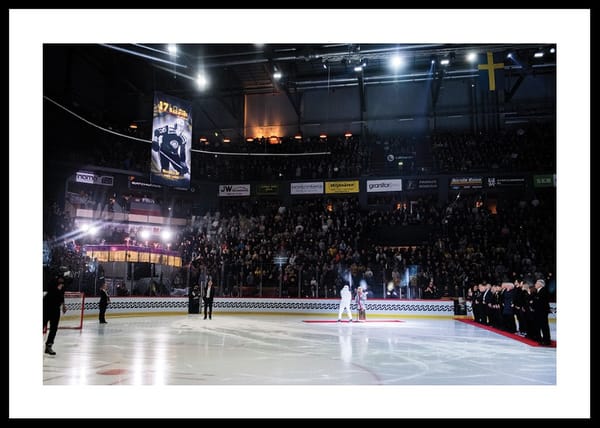 Poster Börje Salming Hyllning Brynäs
