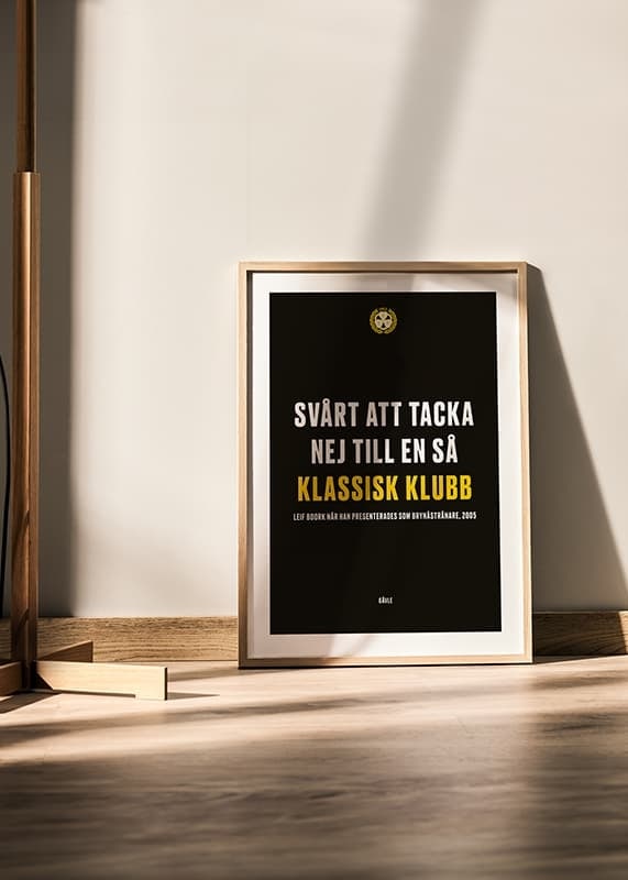 Poster Svårt Att Tacka Nej Brynäs crossfade