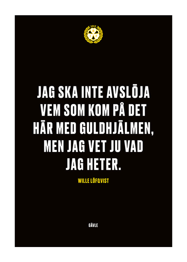 Poster Jag Ska Inte Avslöja Brynäs