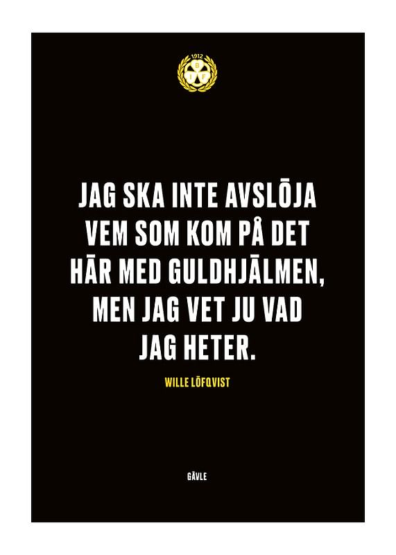 Poster Jag Ska Inte Avslöja Brynäs
