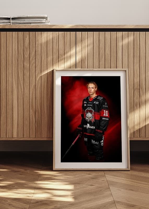 Poster William von Barnekow #10 Malmö Redhawks No1 2024/2025 crossfade