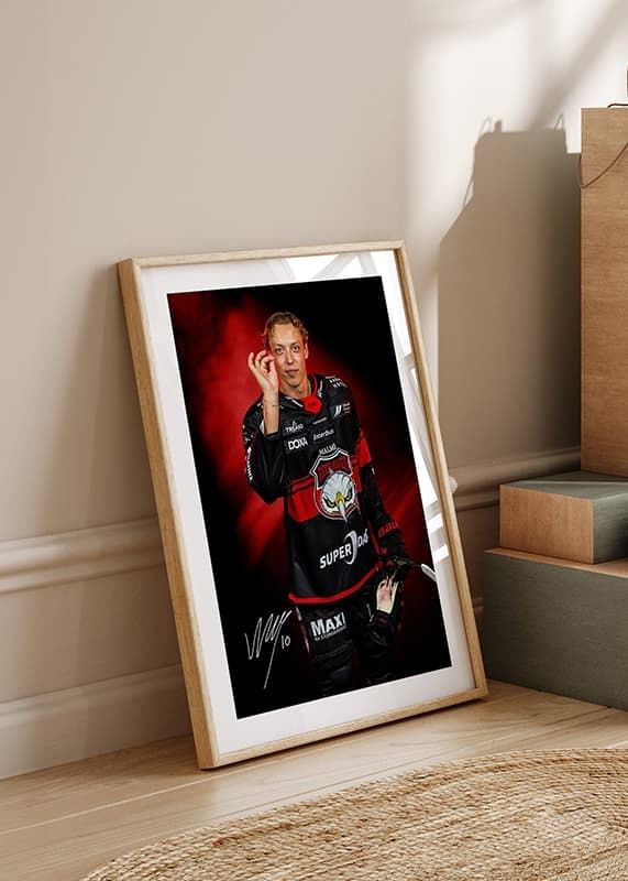 Poster William von Barnekow #10 Malmö Redhawks No2 2024/2025 crossfade