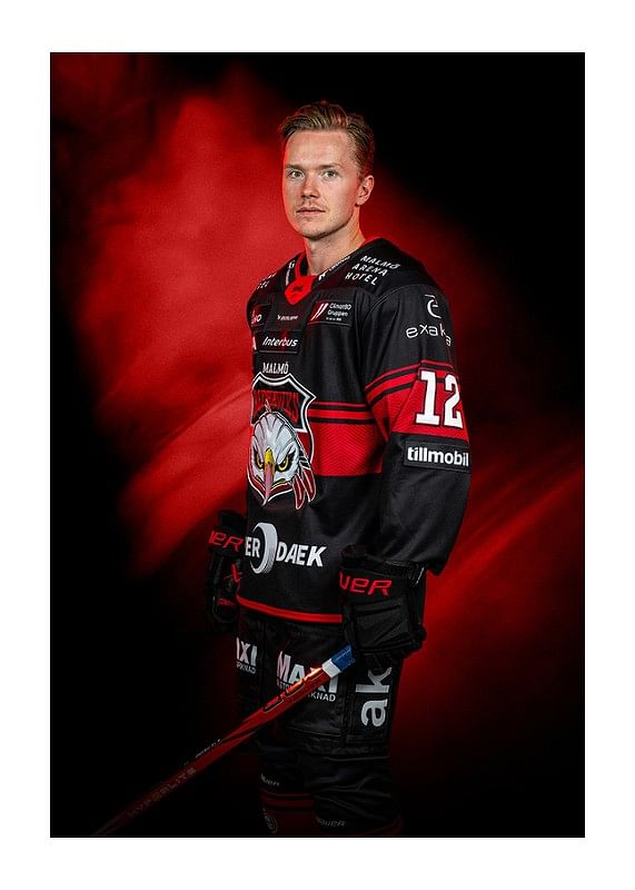 Poster Linus Öberg #12 Malmö Redhaws No1 2024/2025
