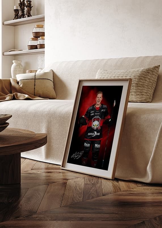 Poster Linus Öberg #12 Malmö Redhawks No2 2024/2025 crossfade