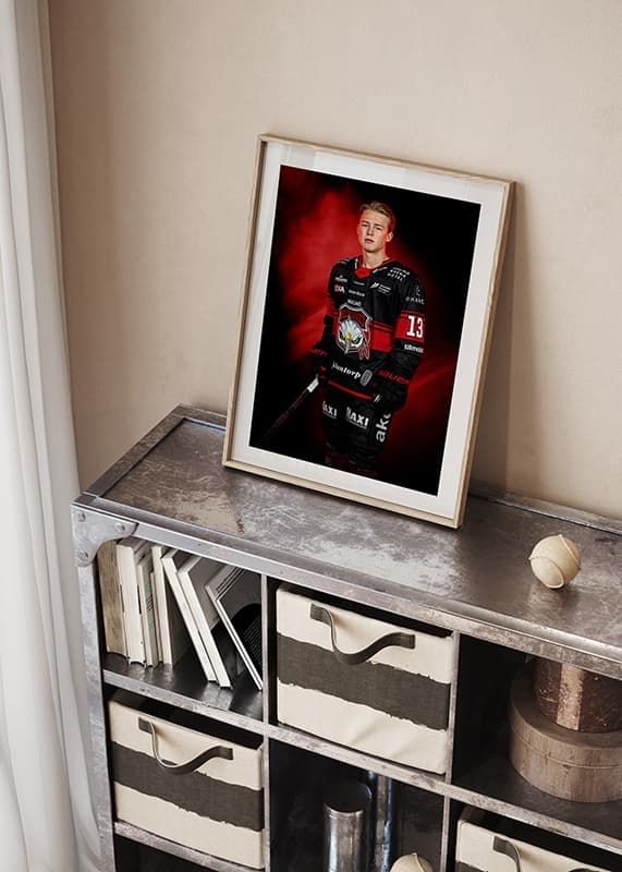 Poster Petter Vesterheim #13 Malmö Redhawks No1 2024/2025 crossfade