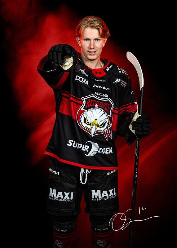 Otto Stenberg #14 Malmö Redhawks No2 2024/2025-12