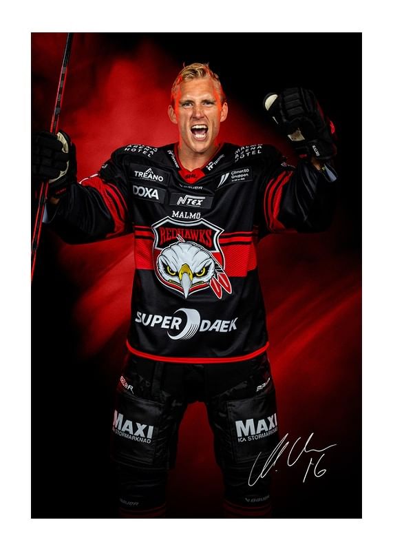 Matias Lassen #16 Malmö Redhawks No2 2024/2025-12