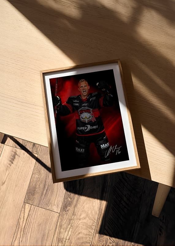 Poster Matias Lassen #16 Malmö Redhawks No2 2024/2025 crossfade