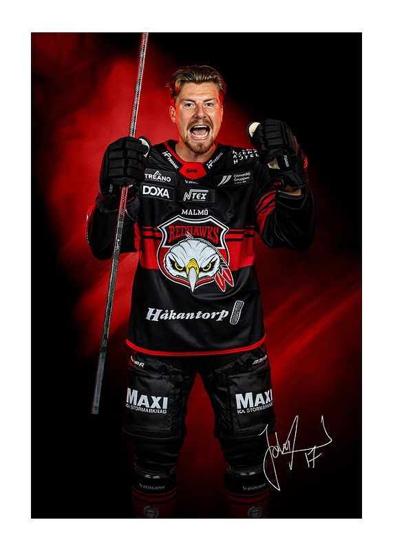 Johan Ivarsson #17 Malmö Redhawks No2 2024/2025-12