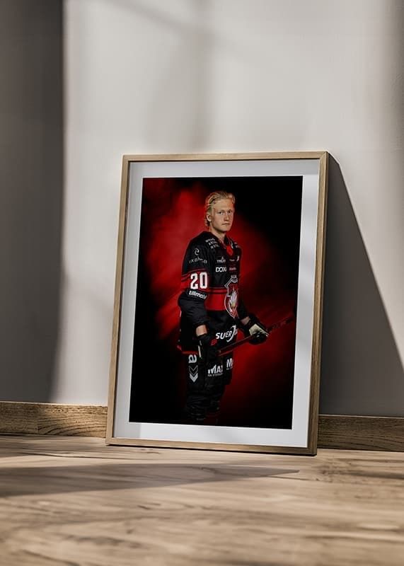 Poster Thomas Berg Paulsen #20 Malmö Redhawks No1 2024/2025 crossfade
