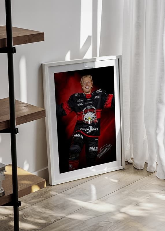 Poster Thomas Berg Paulsen #20 Malmö Redhawks No2 2024/2025 crossfade