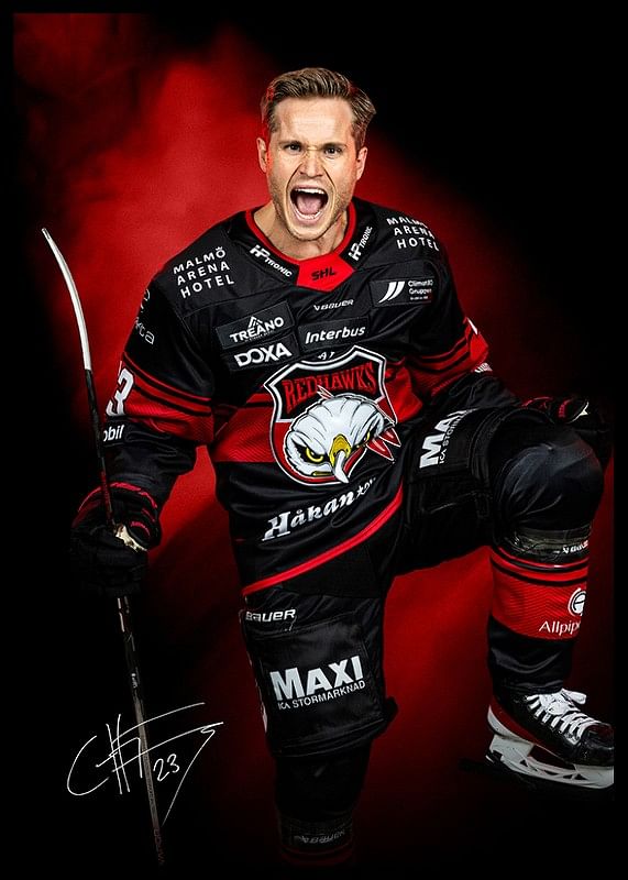 Christoffer Forsberg #23 Malmö Redhawks No2 2024/2025-12