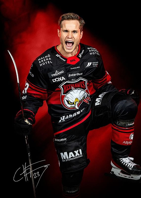 Christoffer Forsberg #23 Malmö Redhawks No2 2024/2025-12