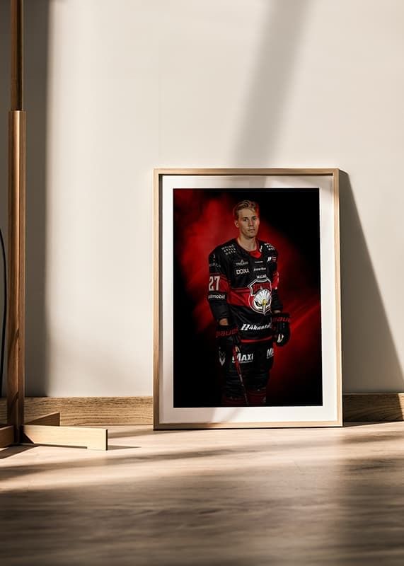 Poster Henrik Haapala #27 Malmö Redhawks No1 2024/2025 crossfade
