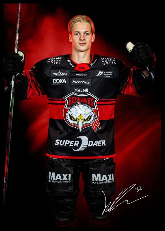 Joona Ikonen #32 Malmö Redhawks No2 2024/2025-12