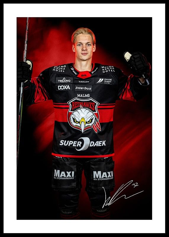 Joona Ikonen #32 Malmö Redhawks No2 2024/2025-12