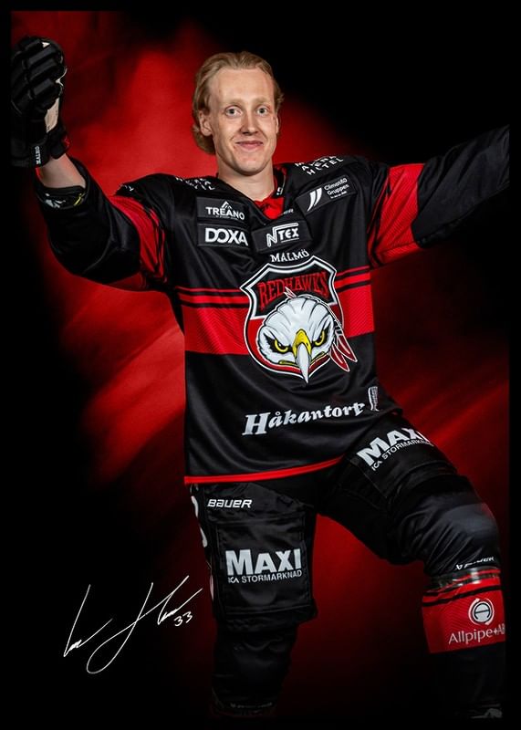 Lassi Thomson #33 Malmö Redhawks No2 2024/2025-12