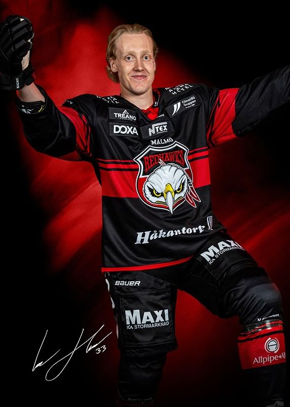 Lassi Thomson #33 Malmö Redhawks No2 2024/2025-12