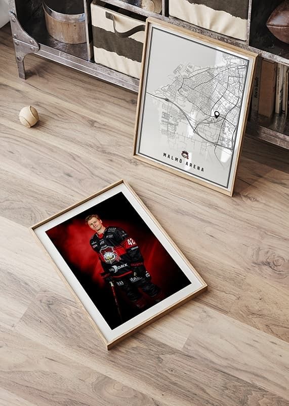 Poster Robin Salo #42 Malmö Redhawks No1 2024/2025 crossfade