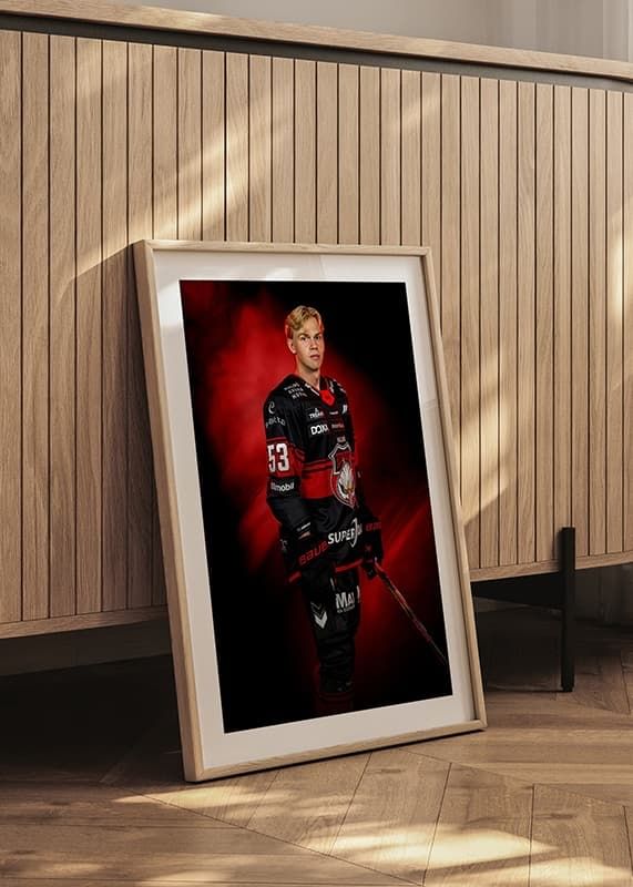 Poster Albert Sjöberg #53 Malmö Redhawks No1 2024/2025 crossfade
