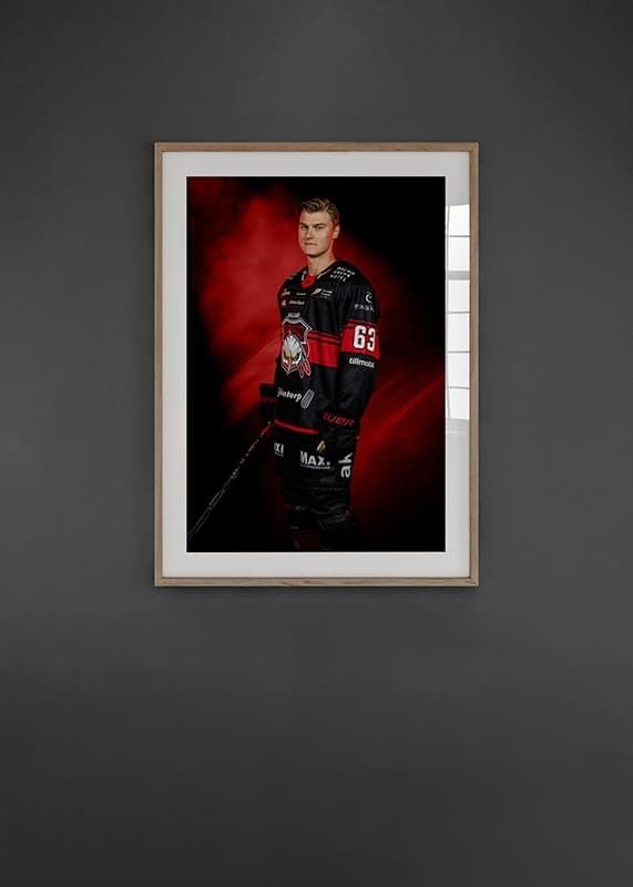 Poster Fredrik Händemark #63 Malmö Redhawks No1 2024/2025 crossfade