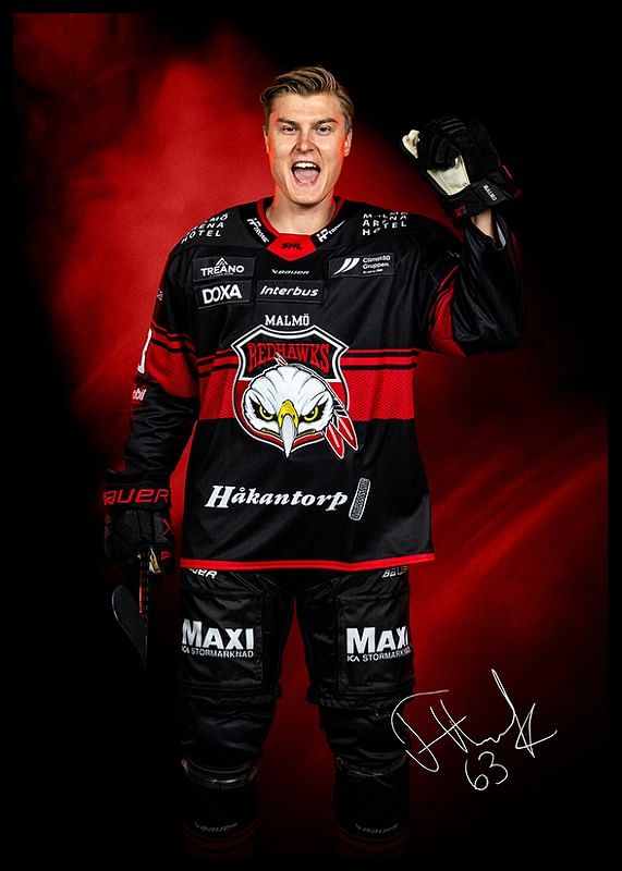 Fredrik Händemark #63 Malmö Redhawks No2 2024/2025-12