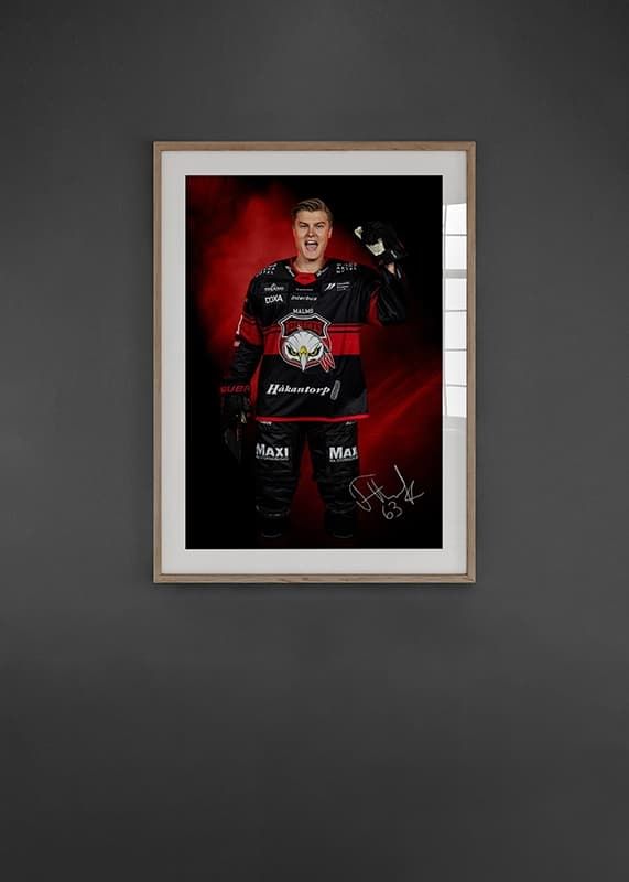 Poster Fredrik Händemark #63 Malmö Redhawks No2 2024/2025 crossfade