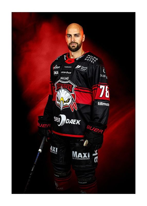 Poster Robin Hanzl #78 Malmö Redhawks No1 2024/2025