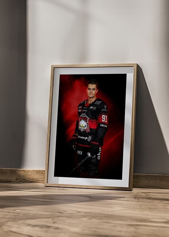 Poster Axel Sundberg #91 Malmö Redhawks No1 2024/2025 crossfade