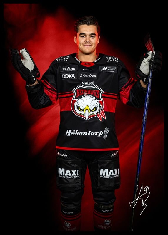 Axel Sundberg #91 Malmö Redhawks No2 2024/2025-12