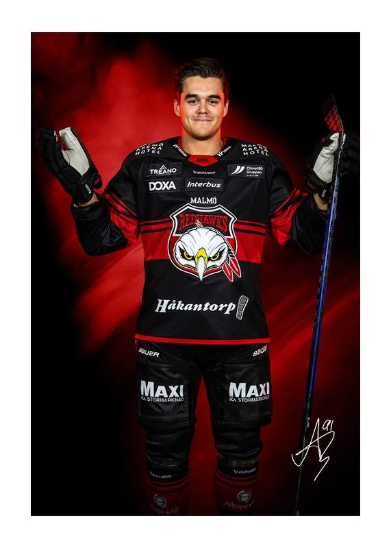 Axel Sundberg #91 Malmö Redhawks No2 2024/2025-12