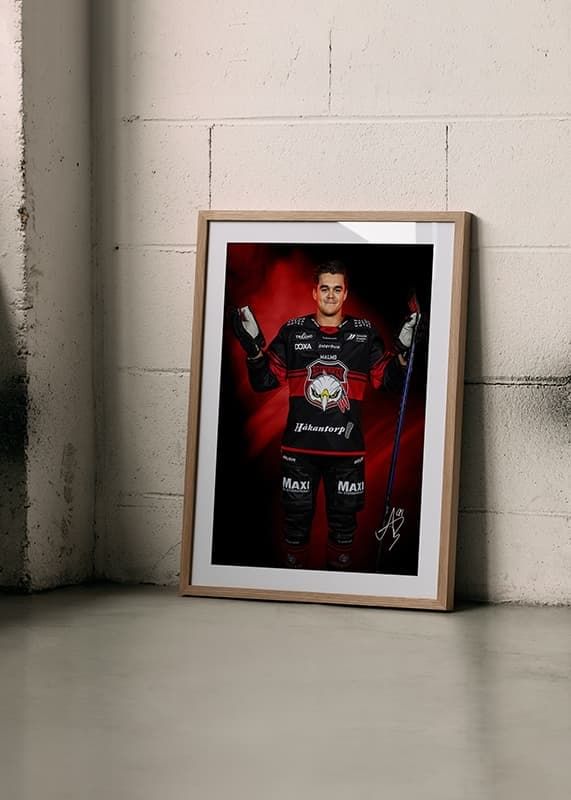 Poster Axel Sundberg #91 Malmö Redhawks No2 2024/2025 crossfade